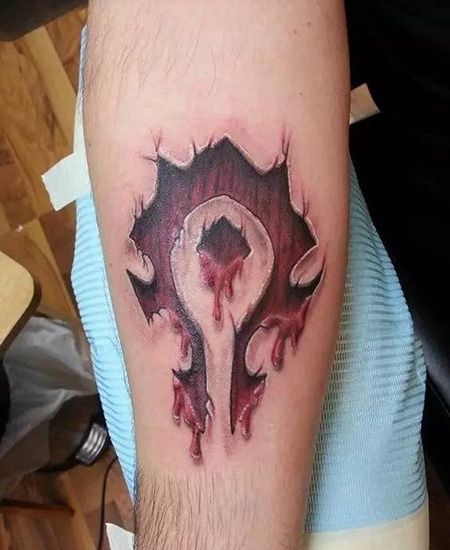 手臂魔兽世界纹身图案