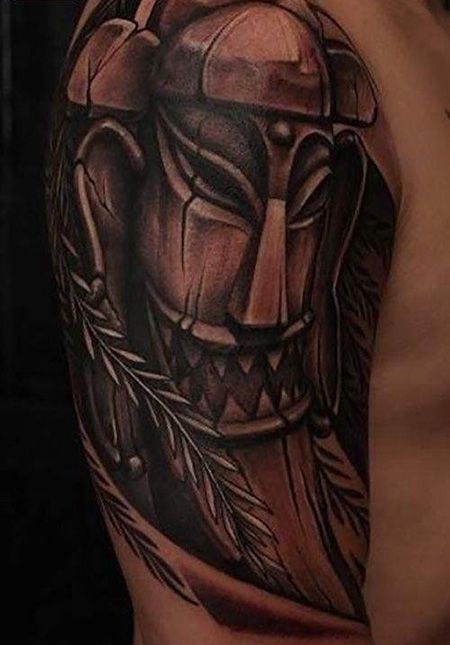 大臂石头人纹身图案