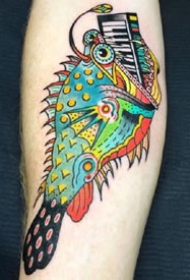 一组色彩丰富的old school纹身图案