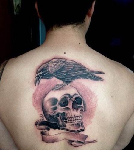 背部敢死队纹身图案