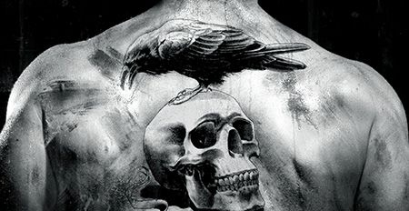 背部帅气的敢死队纹身图案