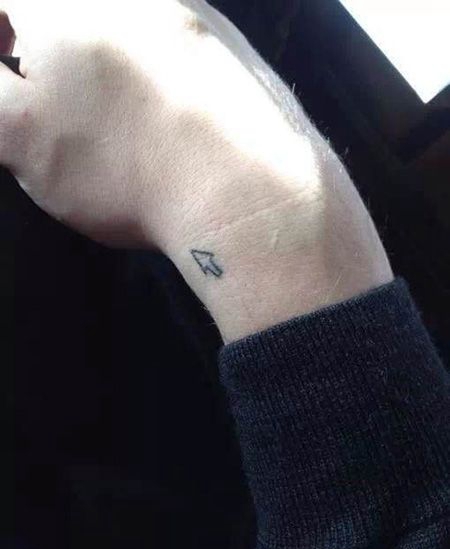 手腕鼠标箭头纹身图案