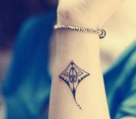 手腕风筝纹身图片