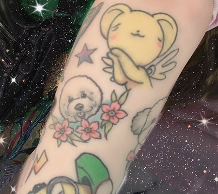 满小臂百变小樱小可纹身图案