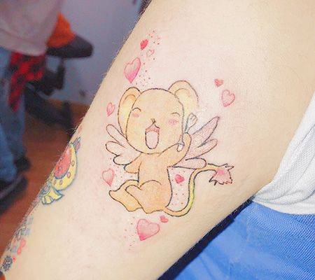 百变小樱中呆萌小可图案纹身