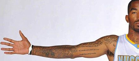 JR史密斯手臂内侧纹身图案