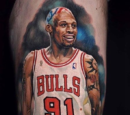 罗曼德人像肖像风格纹身