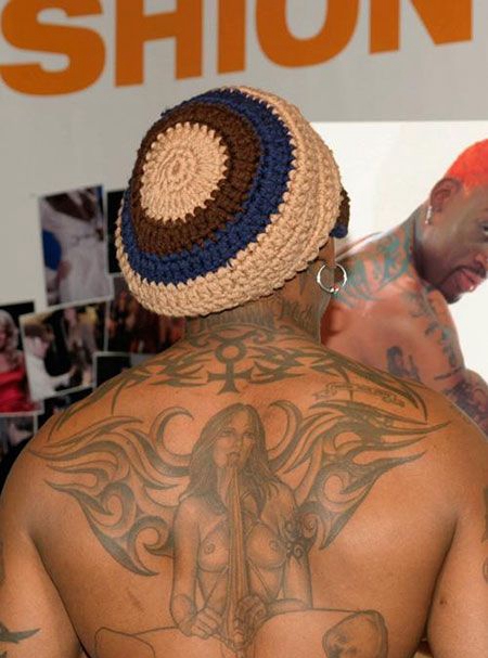 罗曼德后背性格裸女纹身图案