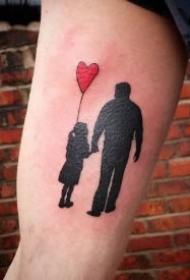 18款父亲与孩子的父爱主题纹身图案