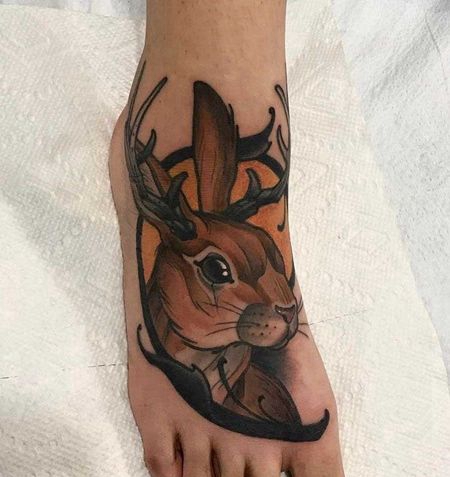 New school 脚背 鹿