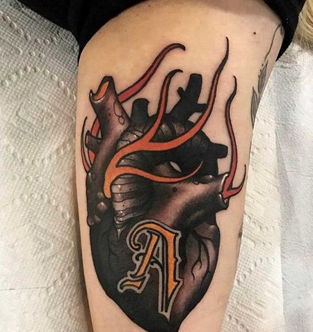 New school 大臂内侧 心脏