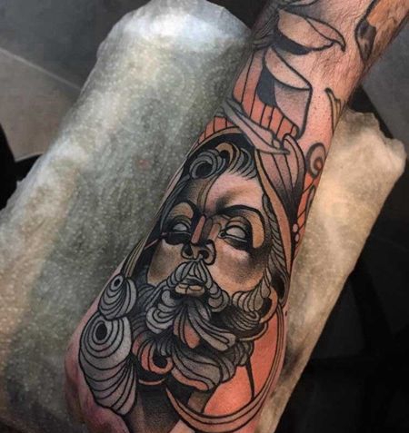 New school 手背 耶稣