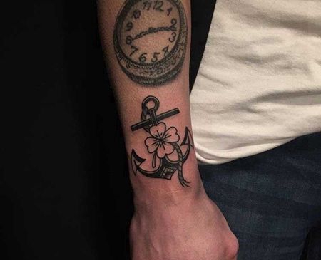 Old school 小臂外侧 船锚