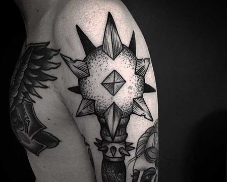 Old school  大臂外侧 流星铁锤