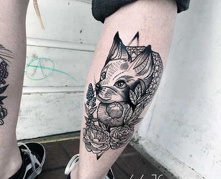 暗黑 小腿外侧 狐狸