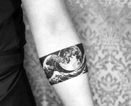 板画 小臂内侧 浮世绘