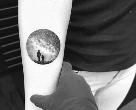 星空 小臂内侧 父爱