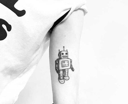 简约  大臂内侧 机器人