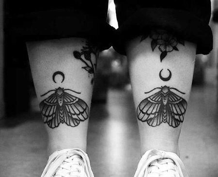 简约 脚踝 飞蛾