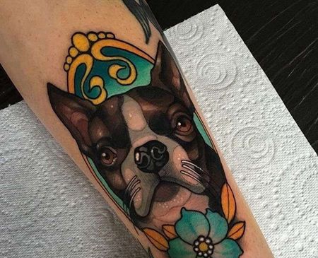 New school 小腿外侧 狗