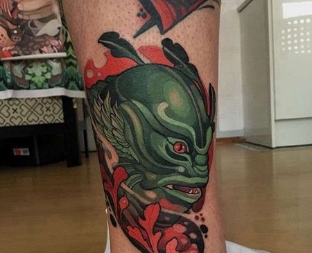 New school 小腿外侧 怪物