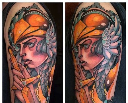 New school 大臂外侧 人像