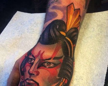 New school 手背 人像