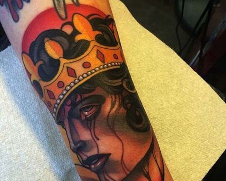 New school 小臂内侧 人像