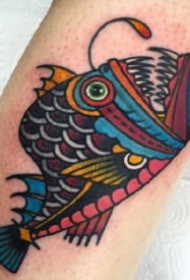 创意oldschool的9张彩色动物纹身图片