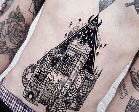 几何 腹部 建筑 蛇