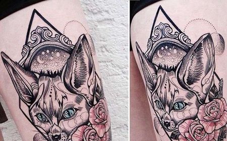 点刺 几何 大腿 狐狸 小动物