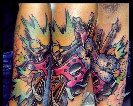 New School小臂纹身机画笔纹身图案