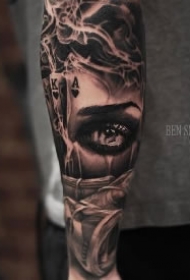 扑克牌纹身 9款扑克牌主题的写实纹身作品图片