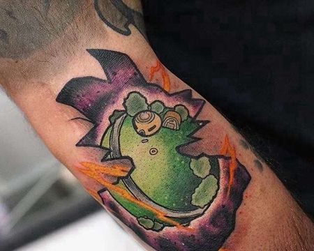 卡通小臂七龙珠纹身图案