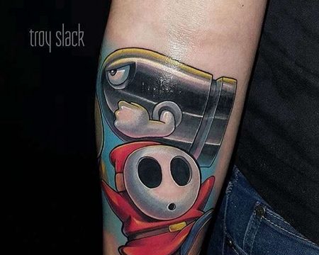 卡通小臂导弹纹身图案