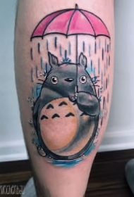 萌萌的9款可爱龙猫纹身图案作品