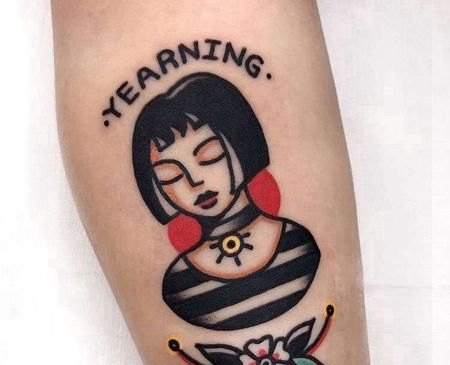 Old School小臂这个杀手不太冷纹身图案