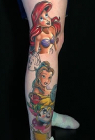 九款彩色绚丽的动漫人物纹身图案欣赏