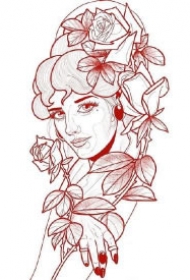 一组漂亮的花臂包臂纹身效果图赏析