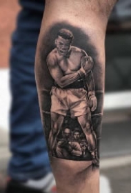 拳击纹身 创意拳击主题的几款纹身图案素材