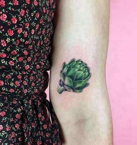 写实大臂水果纹身图案