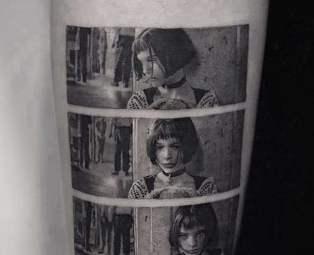 写实小臂这个杀手不太冷纹身图案