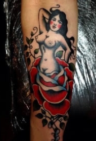 泰国纹身 几款泰国school风格的纹身作品图案欣赏