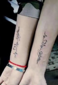情侣小纹身 15款漂亮的情侣小刺青作品