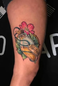 一组彩色复古纹身图案欣赏