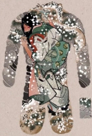 35组新传统等大满背的纹身手稿素材图片