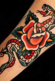 一组oldschool特色彩绘纹身 图案