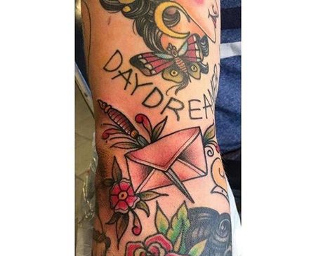 Old School胳膊信纹身图案