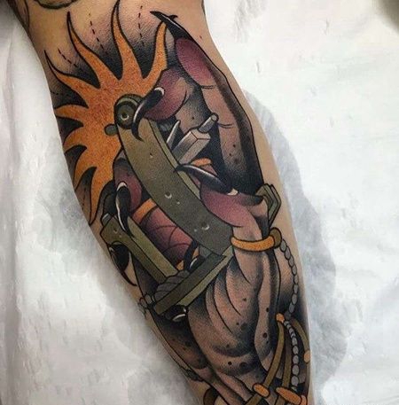 New School小臂手纹身机纹身图案