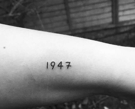 数字大臂纹身图案